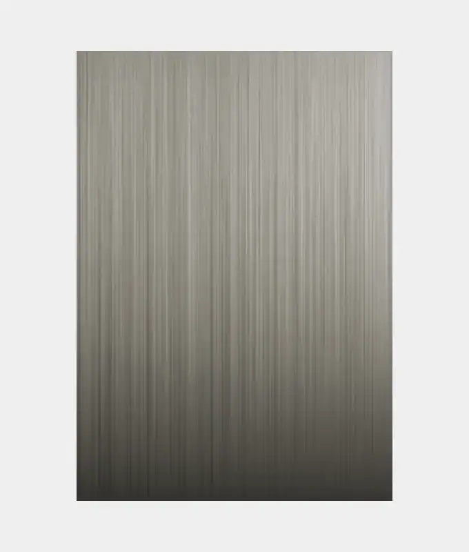 METAAL PANEEL Geborsteld Edelstaal - 280 x 110cm