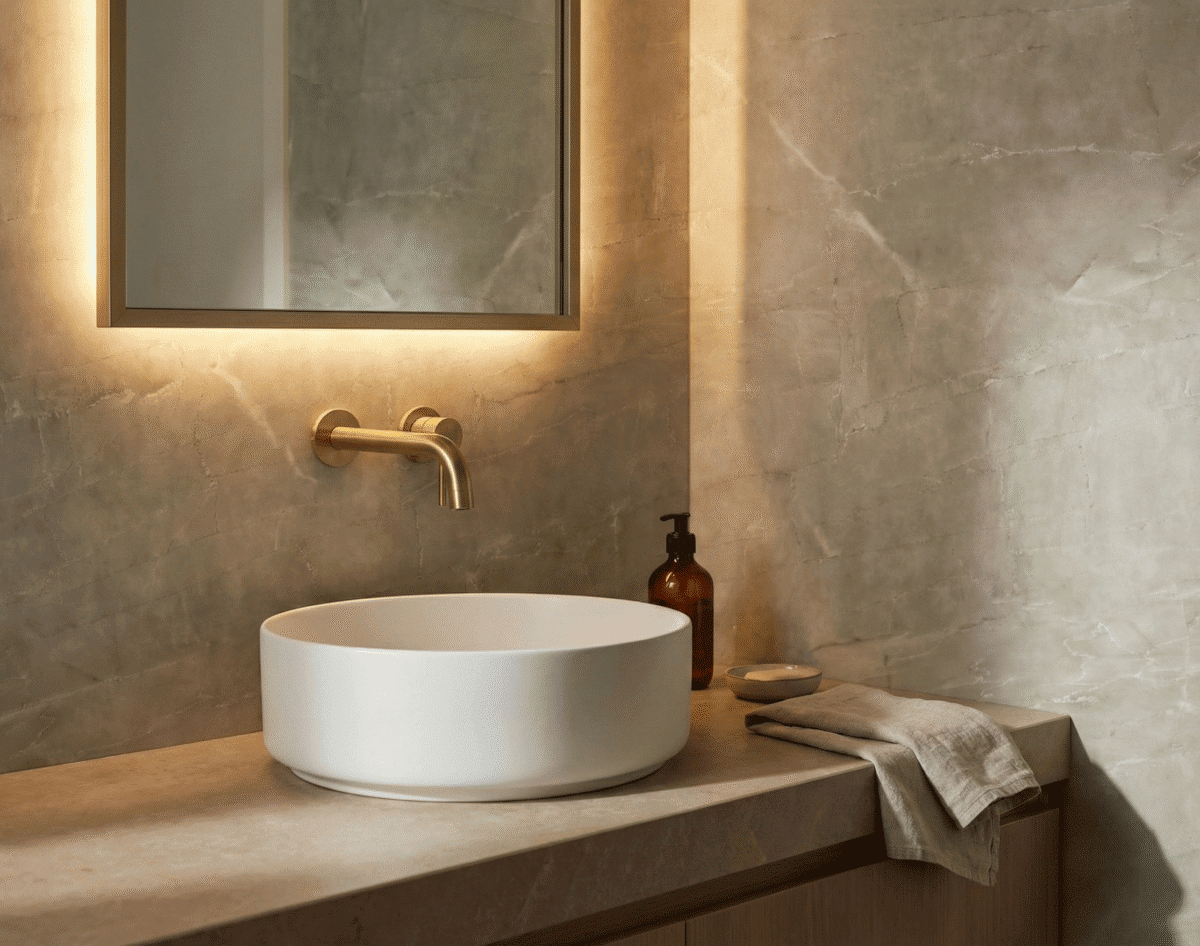 NATUURSTEEN PANEEL: Licht grijs - 280 x 110cm - Afbeelding 2