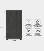 HOUT PANEEL: Eiken Dark Grey - 280 x 110 cm - Afbeelding 6