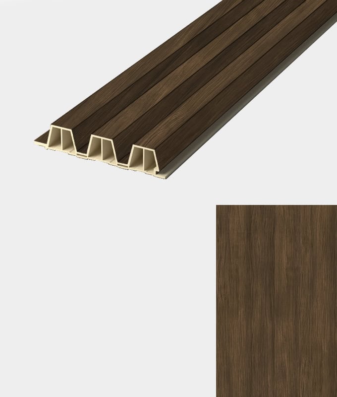 8022 LATTEN PANEEL: Eiken Donker klassiek – L280 X L21,5 X B4,5 cm - Afbeelding 1