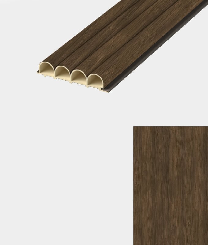8022 LATTEN PANEEL: Eiken Donker klassiek - L280 X B10 X H1,95 cm - Afbeelding 1