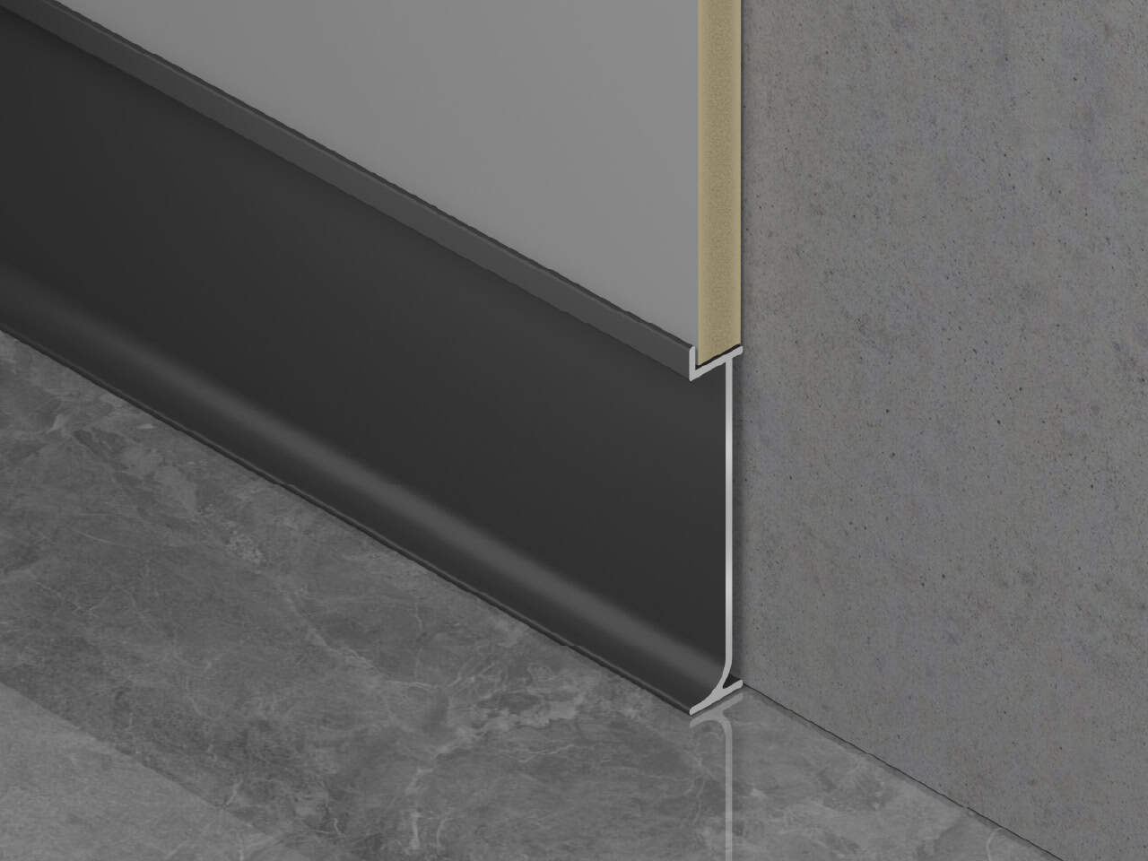 onderplint Onderplint 5mm paneel - Afbeelding 1